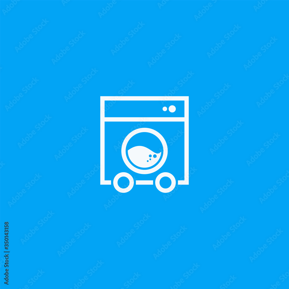 Laundry logo design template vector Laundry logo design template vector