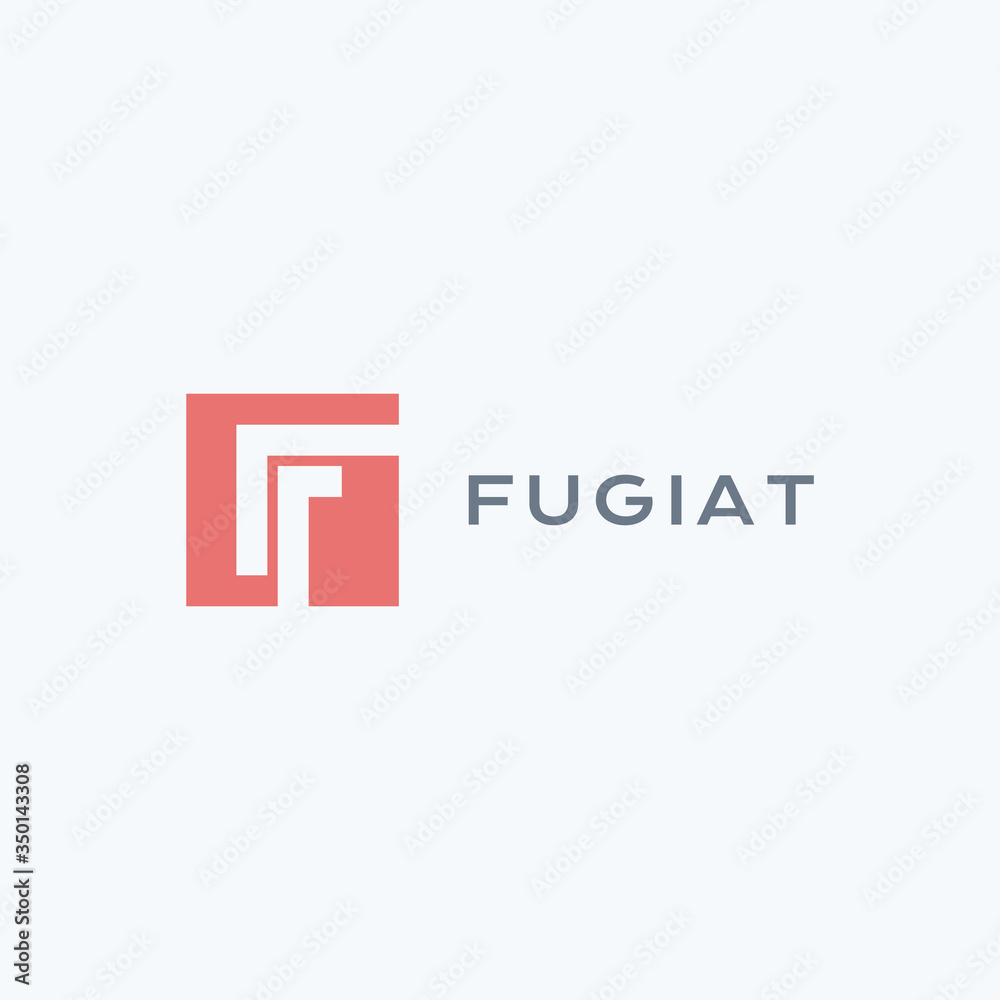 Obraz premium Letter F logo design vector template