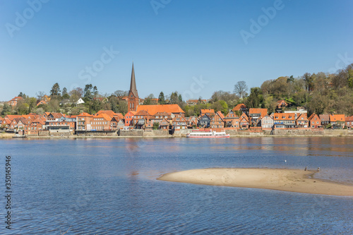 Cityscape of Lauenburg at the river Elbe in Schleswig-Holstein  Germany