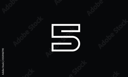 5 abstract vector logo monogram template