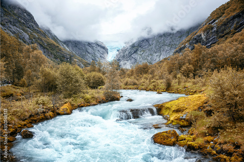 Briksdalsbreen Gletscher Norway photo