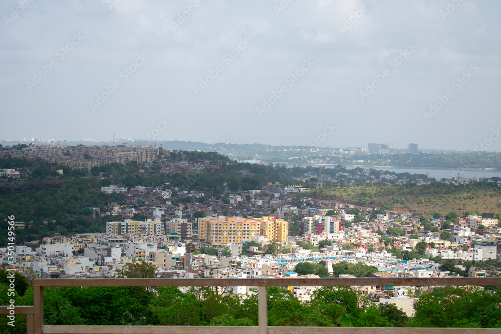 panorama of the city of lake bhopal
