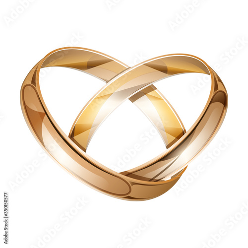 Wedding ring vector icon.Realistic vector icon isolated on white background wedding ring .