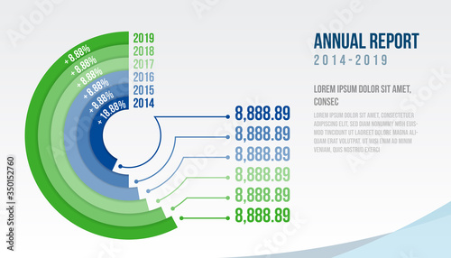 Vector Cycle abstract element timeline infographics, Design for budget revenue and expenditure presentation business or finance template planning. 