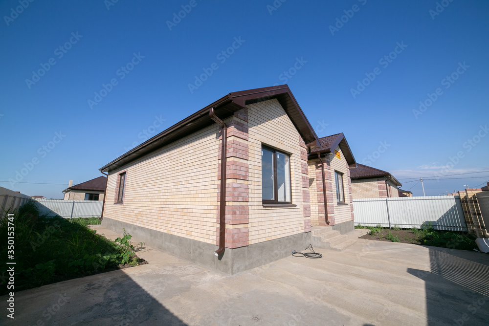 Brick new house in one floor Brick new house in one floor