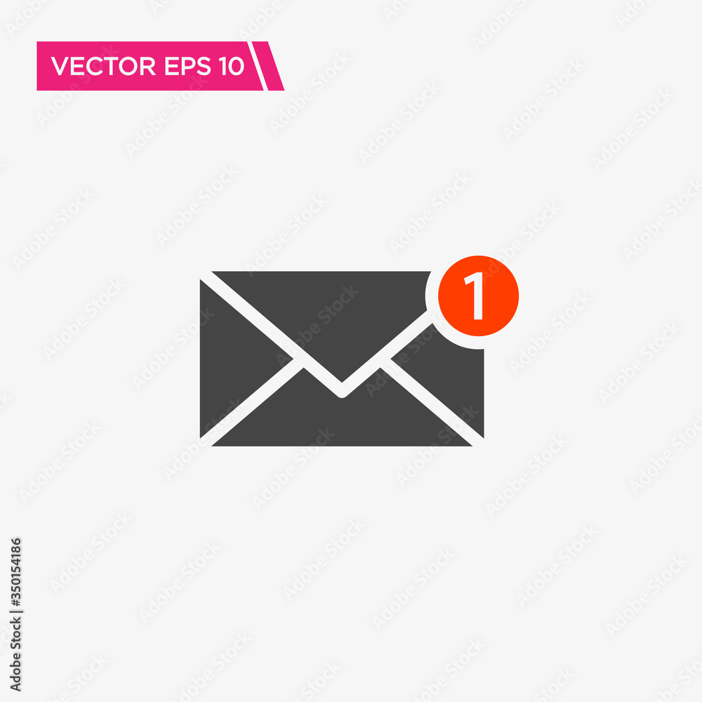 Message Notification Icon Design, Vector EPS10 Message Notification Icon Design, Vector EPS10