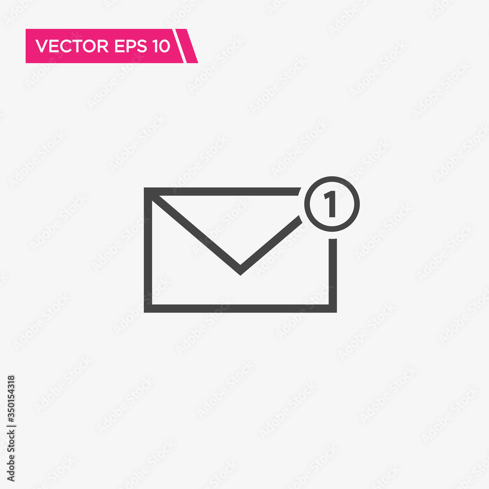 Message Notification Icon Design, Vector EPS10