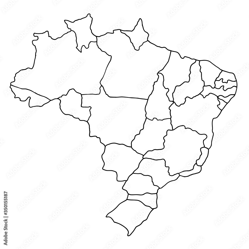 Brazil Map Outline