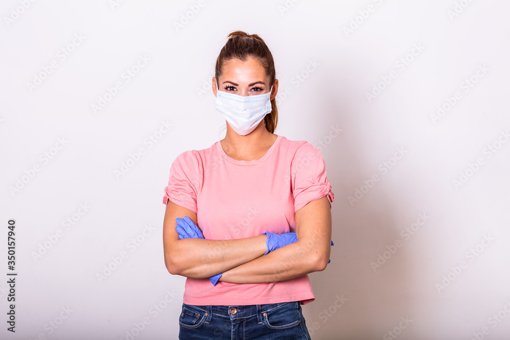 Girl with mask to protect her from Corona virus. Corona virus pandemic. Girl with medical mask to protect her from virus. People hospitalized, diagnosed, in carantine (isolation) Girl with mask to protect her from Corona virus. Corona virus pandemic. Girl with medical mask to protect her from virus. People hospitalized, diagnosed, in carantine (isolation)