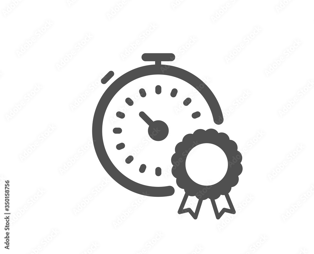 Best result icon. Timer award sign sign. Successful win symbol. Classic flat style. Quality design element. Simple best result icon. Vector Best result icon. Timer award sign sign. Successful win symbol. Classic flat style. Quality design element. Simple best result icon. Vector
