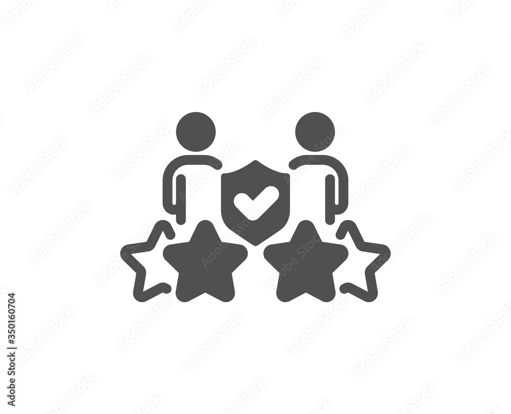Security agency icon. Body guard rating sign. Private protection symbol. Classic flat style. Quality design element. Simple security agency icon. Vector Security agency icon. Body guard rating sign. Private protection symbol. Classic flat style. Quality design element. Simple security agency icon. Vector