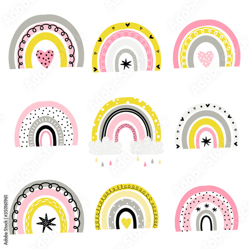 Set of cute Rainbows