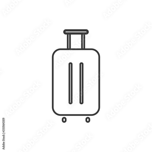 Suitcase icon isolated on white background. Luggage symbol modern, simple, vector, icon for website design, mobile app, ui. Vector Illustration