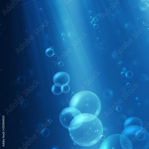 bubbles under the water