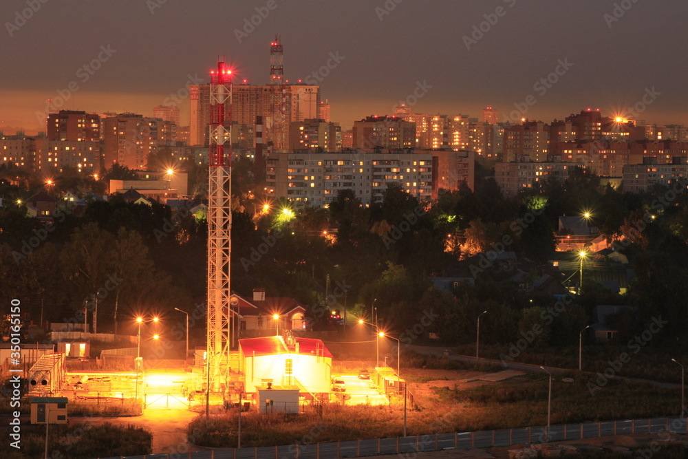 night view of the city