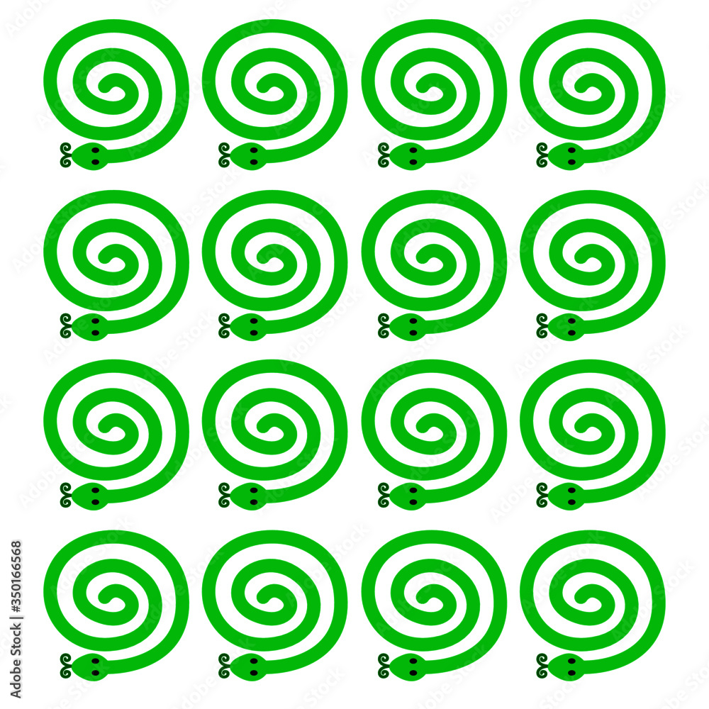 LITTLE COLORFUL SNAKES - GREEN DESIGN ELEMENTS LITTLE COLORFUL SNAKES - GREEN DESIGN ELEMENTS