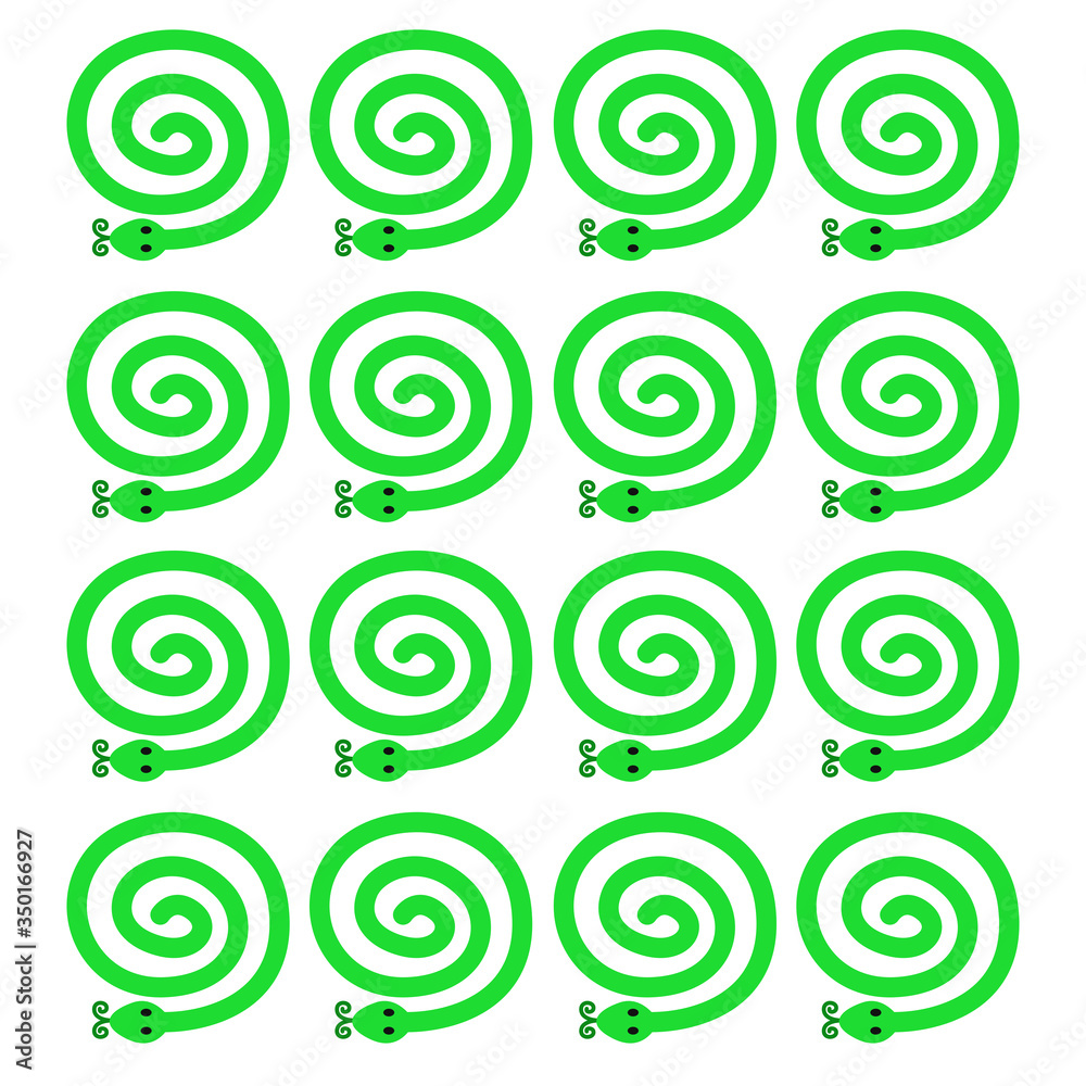LITTLE COLORFUL SNAKES - GREEN DESIGN ELEMENTS LITTLE COLORFUL SNAKES - GREEN DESIGN ELEMENTS