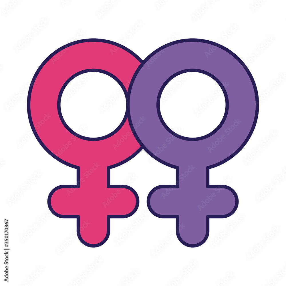 lesbi pair gender flag fill style icon vector design lesbi pair gender flag fill style icon vector design