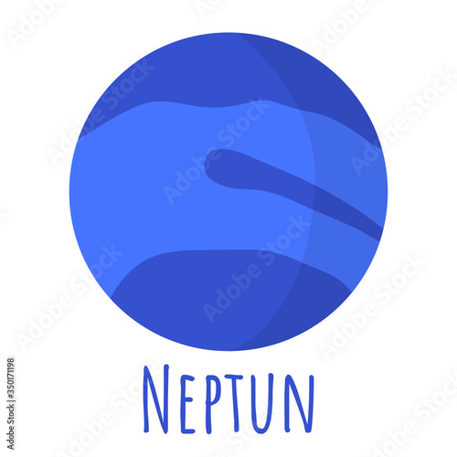 NAME planet for logo, outer space, symbol. Transparent shadow and lettering.