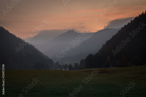 Sonnenaufgang in der Steiermark