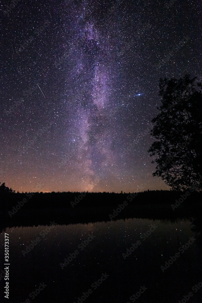 one million stars at night. long exposure. Milky way one million stars at night. long exposure. Milky way