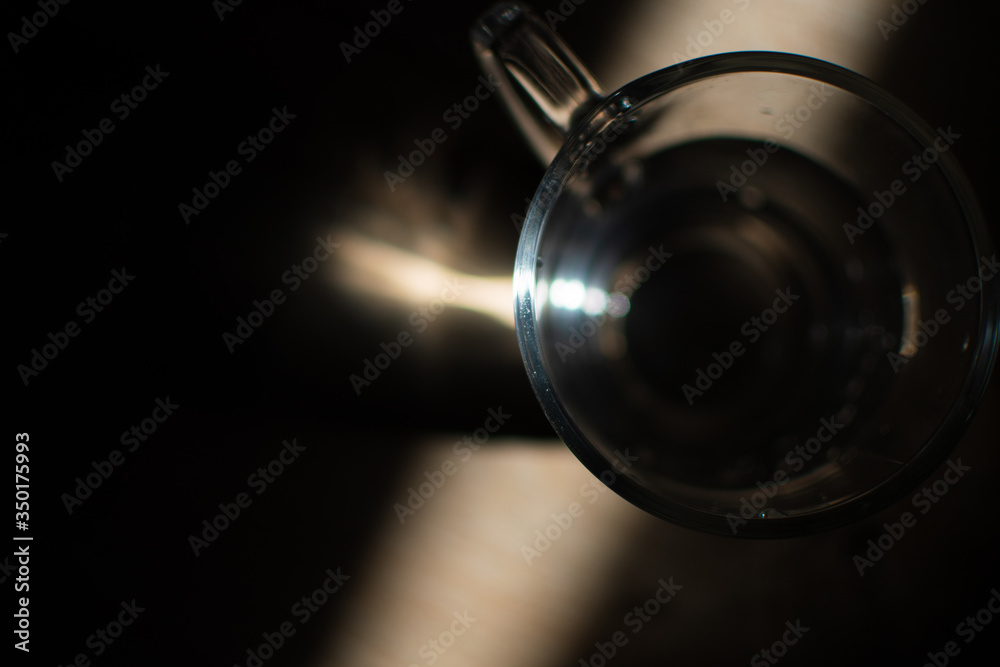 background photo A glass of water with light and shadow abstract beautiful vivid fresh thirsty