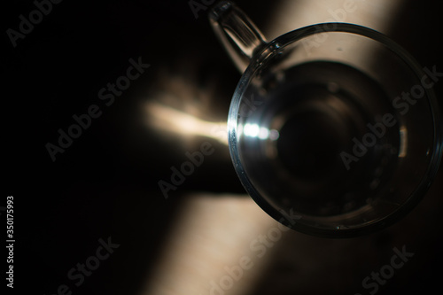 background photo A glass of water with light and shadow abstract beautiful vivid fresh thirsty