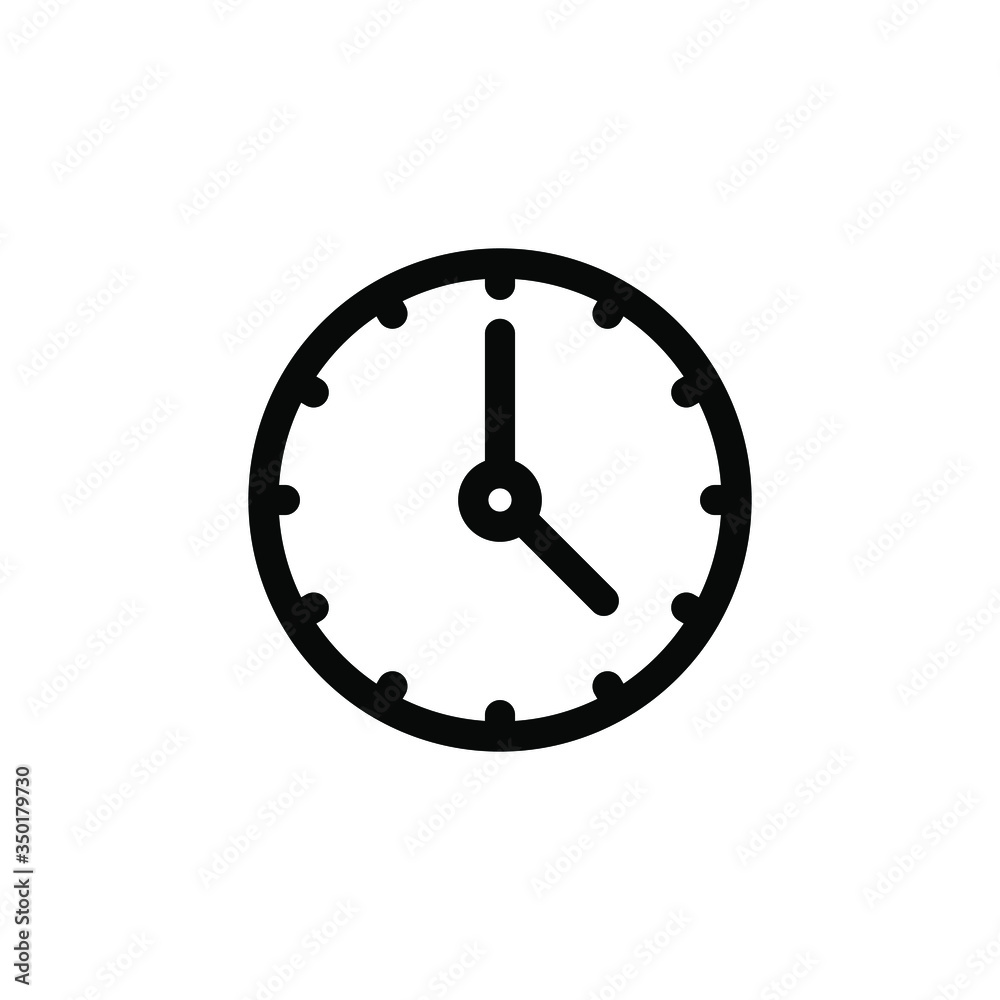 Clock icon, time icon vector Clock icon, time icon vector
