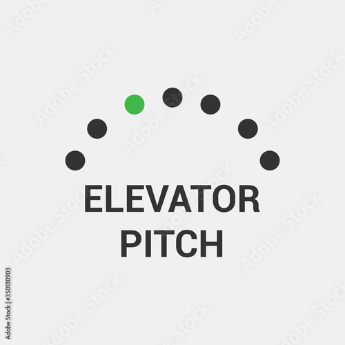 Elevator Pitch Icon. Vector Illustrator