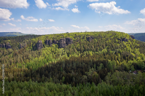 Biela valley in Saxony Grenzplatte photo