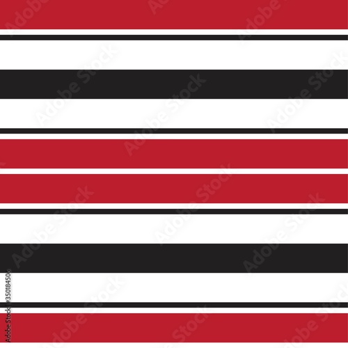 Red Stripe seamless pattern background in horizontal style