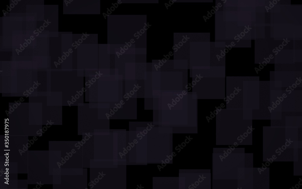 Black abstract background. Backdrop with grey squares. 3D illustration