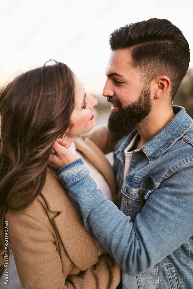 Man and woman looking lovely at each other Man and woman looking lovely at each other