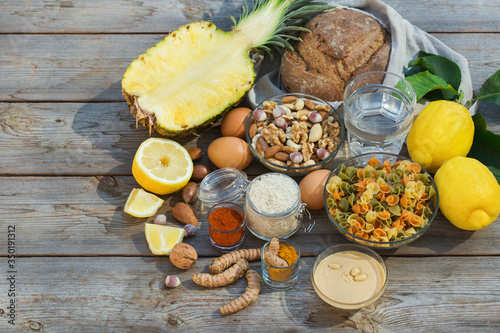 Low purine ingredients for dieting to stop gout