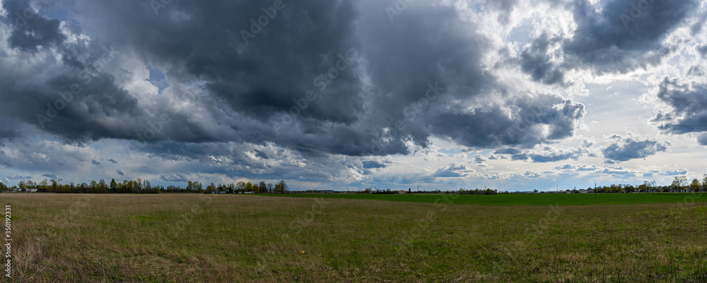 Green fields at sunny day. Green fields at sunny day.