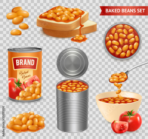 Baked Beans Isometric Set 
