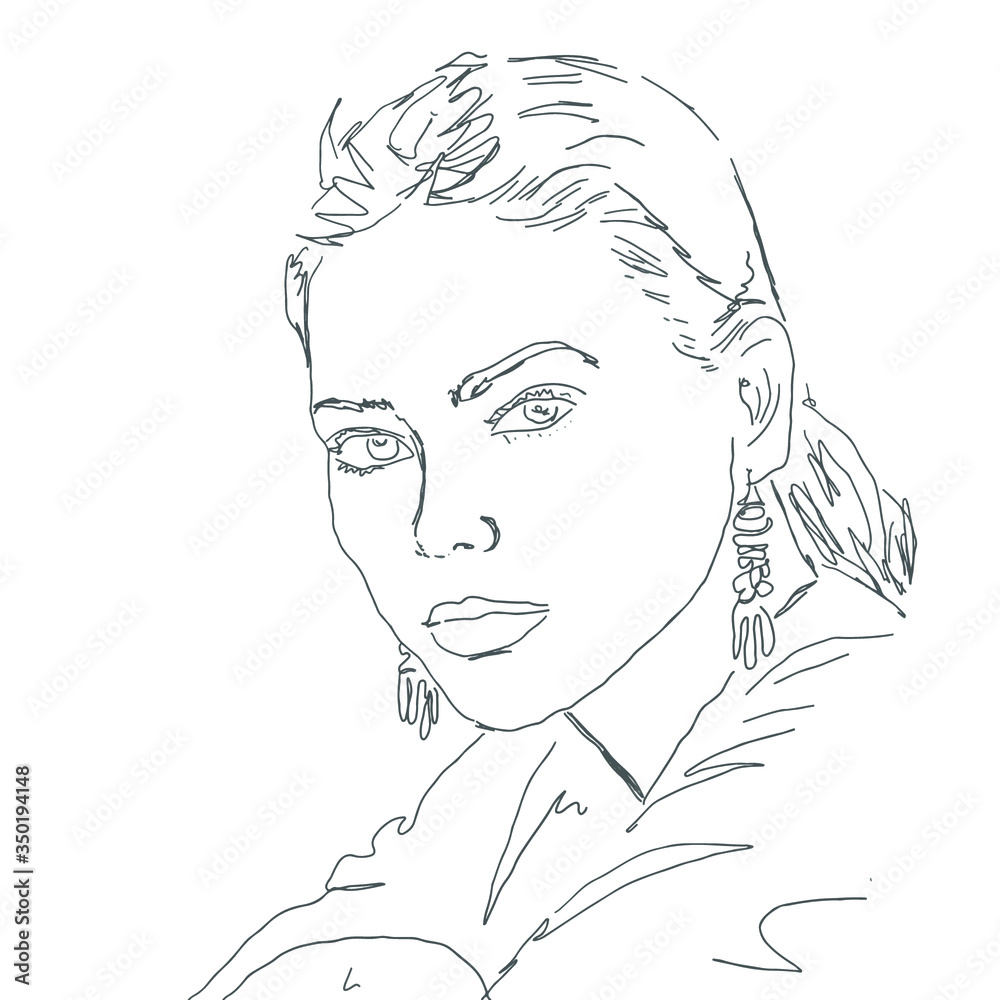 Figure, portrait of a woman Figure, portrait of a woman