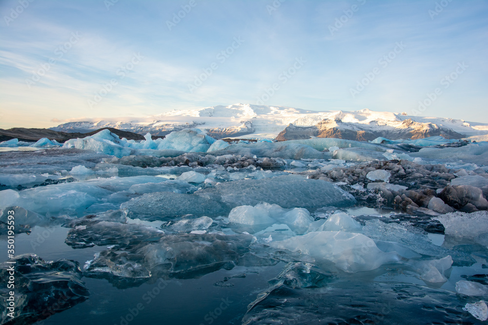 Glacier In The Jökulsárlón National Park Glacier In The Jökulsárlón National Park