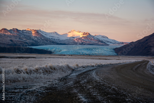 a path to the glacier