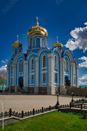 Church of the Nativity of the Virgin. Zadonsky Christmas-Mother of God Monastery. The city of Zadonsk. Russia