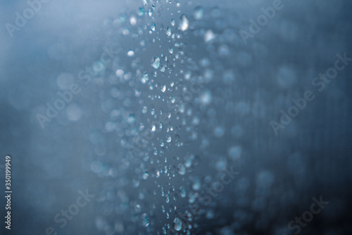 Droplets on window