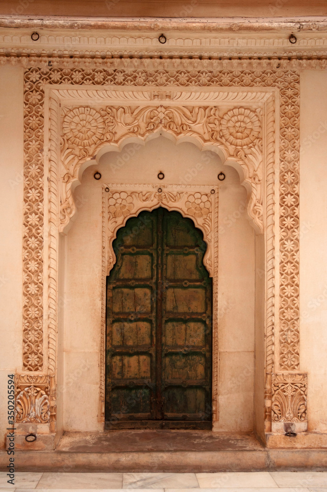 Door to the Zenana Deodi harem at Mehrangarh Fort,  Jodhpur, Rajasthan, India
