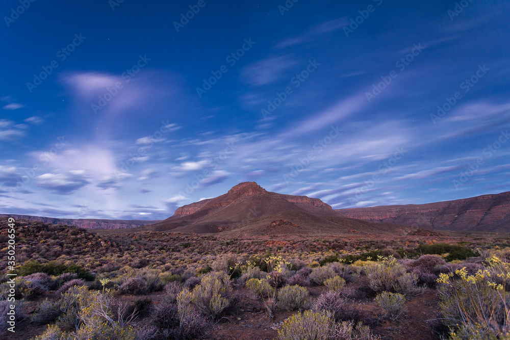 Wide angle views over the plains of the Tankwa Karoo in the Northern Cape Province of South Africa