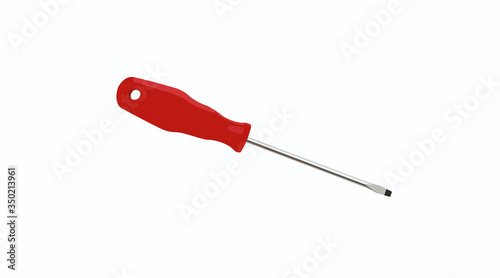 Vector Isolated Illustration of a Screwdriver