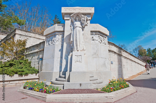 Deads in the WWs memorial at Avignon, France photo