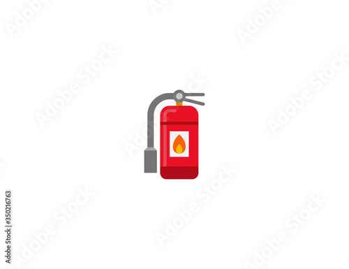 Fire Extinguisher vector flat icon. Isolated Fire Extinguisher emoji illustration 