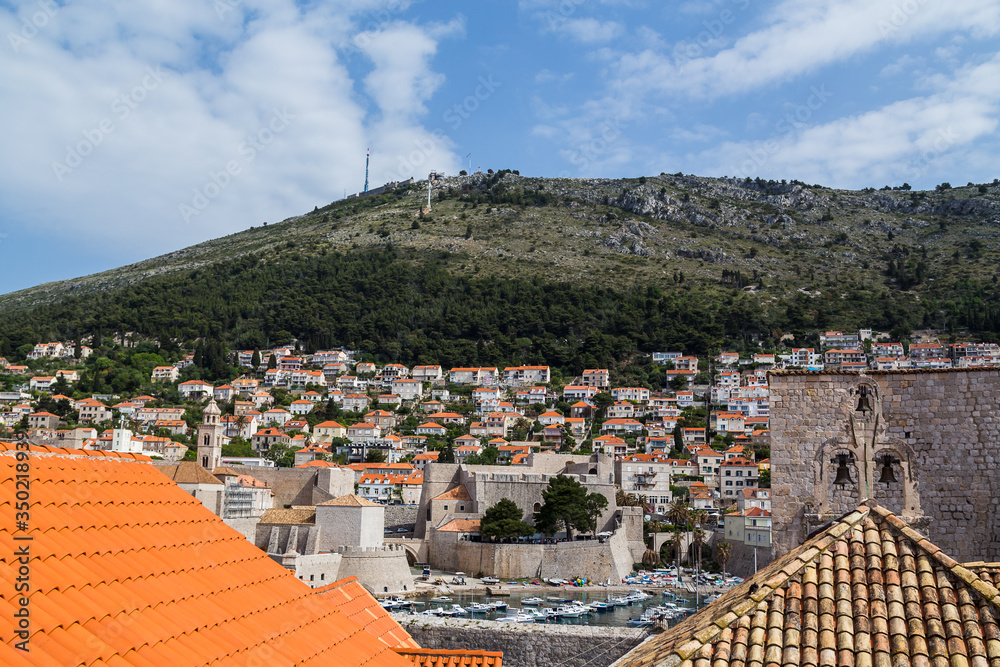 Looking across Dubrovnik harbour