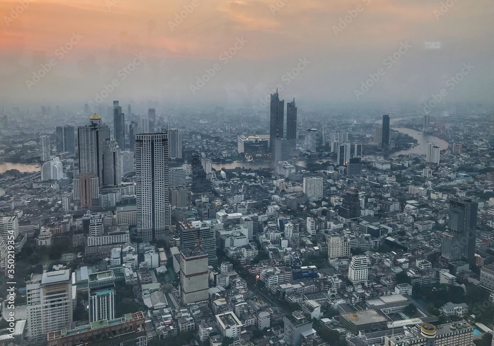 Bangkok city view, Bangkok Thailand.