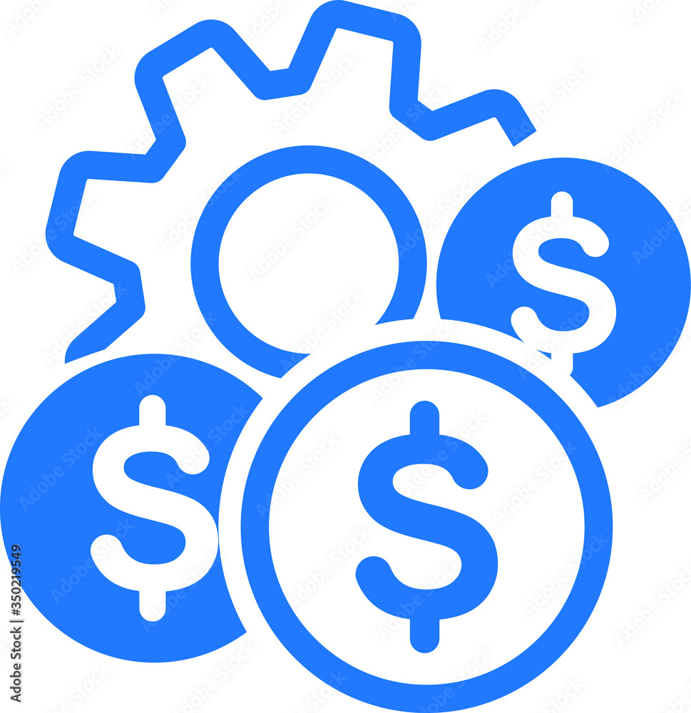 Costs Optimization Icon. Business and Finance. Isolated Illustration Costs Optimization Icon. Business and Finance. Isolated Illustration