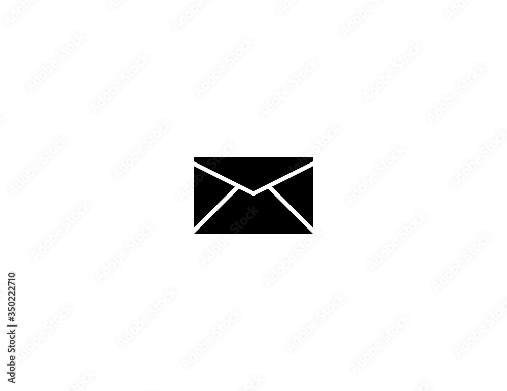 Envelope vector flat icon. Isolated paper mail envelope emoji illustration Envelope vector flat icon. Isolated paper mail envelope emoji illustration